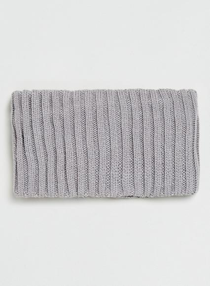 Topman Mens Mid Grey Grey Ribbed Snood