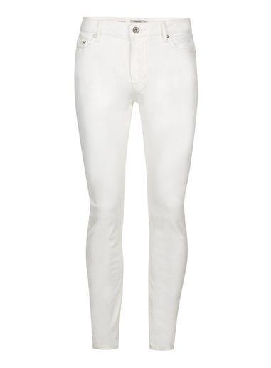 Topman Mens Off White Stretch Skinny Jeans