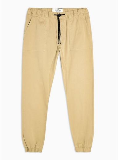 Topman Mens Stone Skinny Woven Joggers