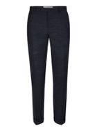 Topman Mens Blue Charlie Casely-hayford X Topman Navy Fleck Relaxed Fit Weekend Suit Pants