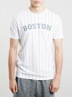 Topman Mens White Boston Stripe T-shirt