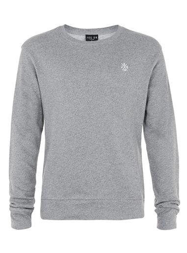 Topman Mens Jog On Grey Lightweight Sweatshirt*