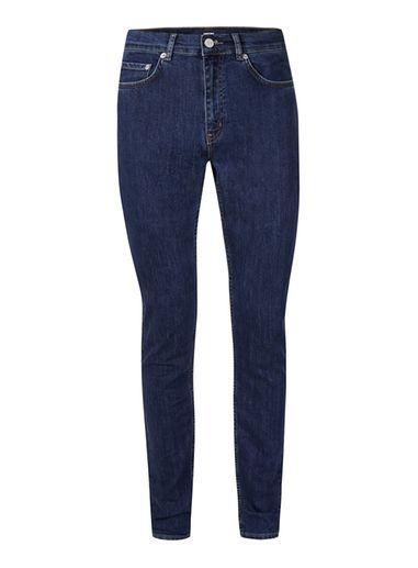 Topman Mens Wood Wood Blue Slim Fit Alva Jeans