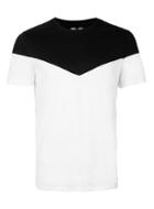 Topman Mens White And Black Chevron T-shirt
