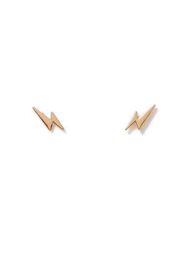 Topman Mens Silver Gold Bolt Collar Tips*