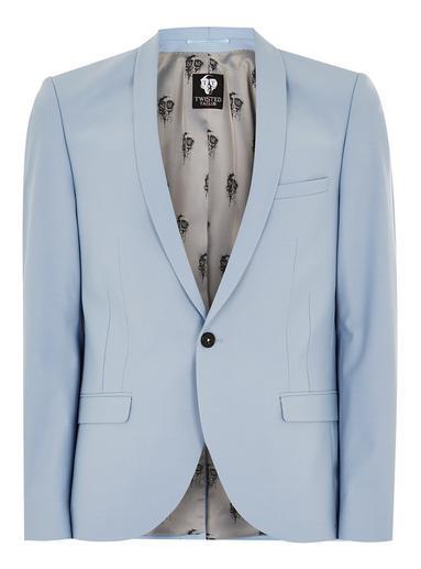 Topman Mens Twisted Tailor Light Blue 'ellroy' Blazer