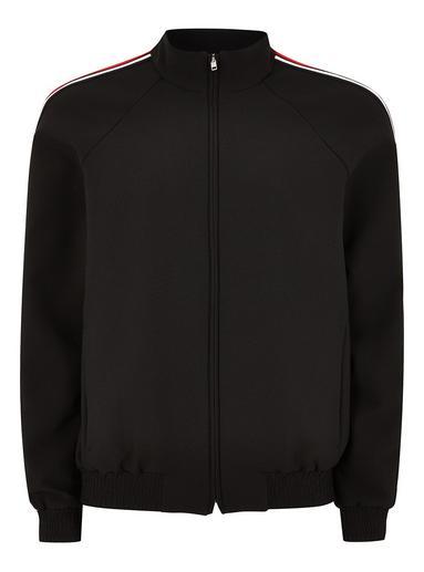 Topman Mens Black Side Stripe Track Top