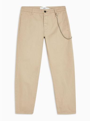 Topman Mens Stone Twill Original Trousers