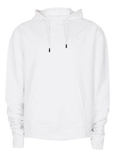 Topman Mens Aaa White Embroidered Detail Oversized Hoodie