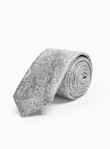 Topman Mens Grey Silk Paisley Tie Set