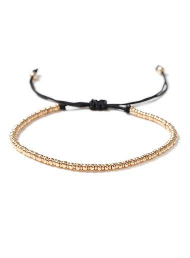 Topman Mens Gold Bead Adjustable Bracelet*