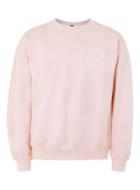 Topman Mens Light Pink Rc Print Sweatshirt