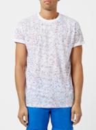 Topman Mens White Paint Splat T-shirt