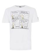 Topman Mens White Snoopy Charlie Print T-shirt