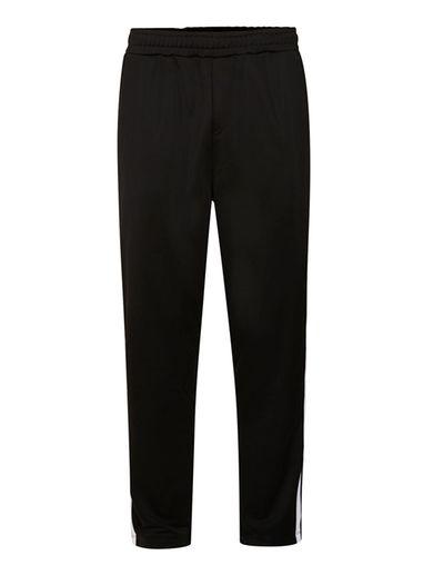 Topman Mens Black Side Stripe Track Joggers