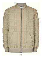 Topman Mens Grey Ltd Khaki Quilted Puffer Jacket