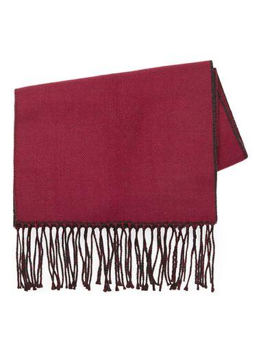 Topman Mens Multi Burgundy And Charcoal Scarf