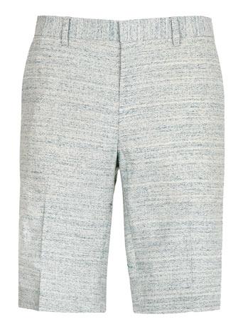 Blue Flecked Suit Shorts