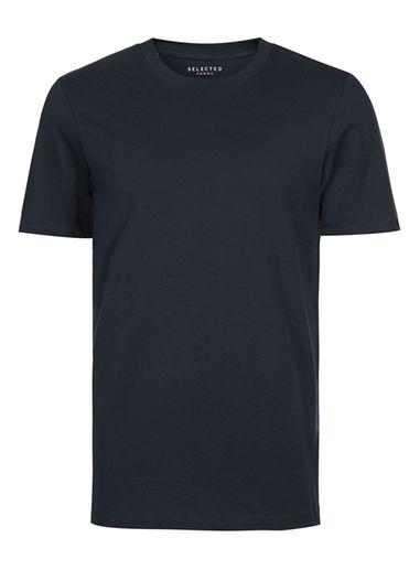 Topman Mens Blue Selected Homme O-neck T-shirt