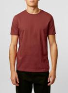 Topman Mens Red Burgundy Rust Slim Fit T-shirt