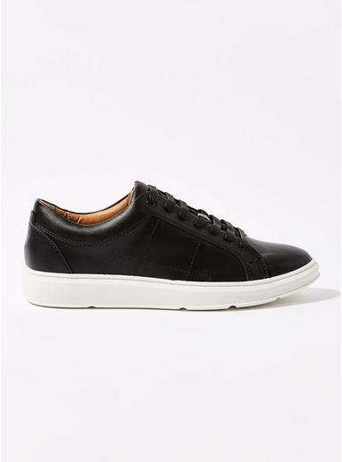 Topman Mens Black Pu 'rilla' Trainers