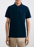Topman Mens Blue Selected Homme Navy Polo Shirt