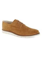 Topman Mens Brown Tan Suede Wedge Lace Up Shoes