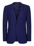 Topman Mens Deep Blue Twill Ultra Skinny Fit Suit Jacket