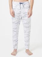 Topman Mens Cream Off White And Purple Paint Splat Joggers