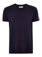 Topman Mens Navy Classic Taping T-shirt