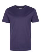 Topman Mens Blue Topman Premium Navy Slim Fit T-shirt