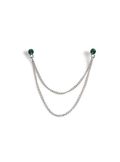 Topman Mens Green Emerald Collar Tips*