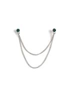 Topman Mens Green Emerald Collar Tips*