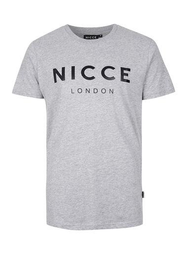 Topman Mens Nicce Light Grey Marl T-shirt