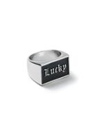 Topman Mens Black Lucky Sovereign Ring*
