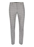 Topman Mens Black And White Check Ultra Skinny Fit Suit Pants
