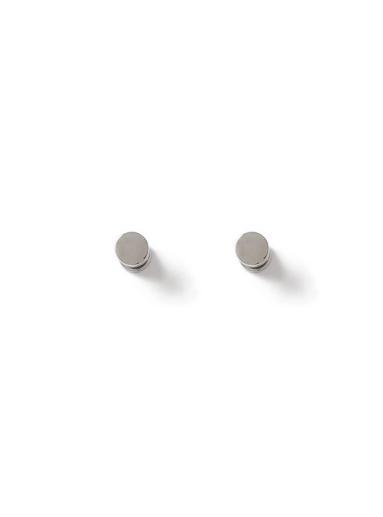 Topman Mens Silver Stainless Steel Earrings