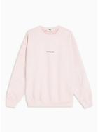 Topman Mens Washed Pink 'barcelona' Sweatshirt