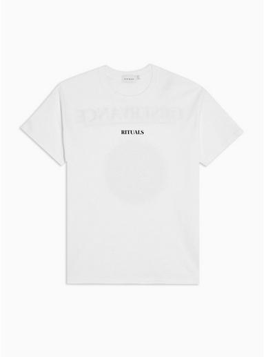 Topman Mens White Rituals Print T-shirt