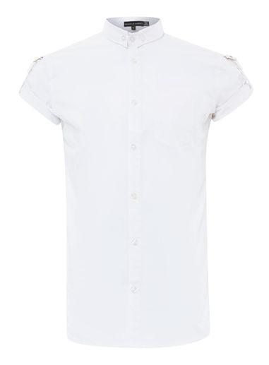 Topman Mens Rogues Of London White Short Sleeve Shirt