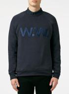 Topman Mens Blue Wood Wood Navy Hester Sweatshirt
