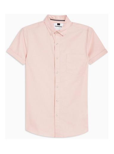 Topman Mens Light Pink Stretch Skinny Oxford Shirt