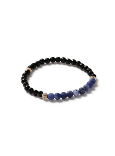 Topman Mens Blue Bead Bracelet*