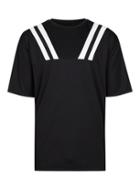 Topman Mens Black And White Panel T-shirt