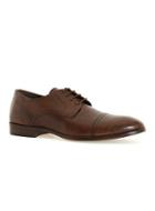 Topman Mens Brown Leather Smart Toecap Shoes