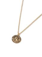 Topman Mens Gold Coin Necklace