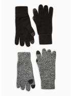 Topman Mens Multi Salt And Pepper Touchscreen Gloves 2 Pack