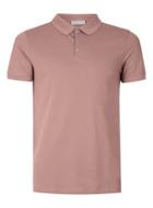 Topman Mens Selected Homme Pink Popper Polo T-shirt
