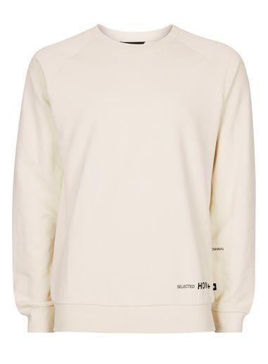Topman Mens Brown Selected Homme Stone Raglan Sweatshirt
