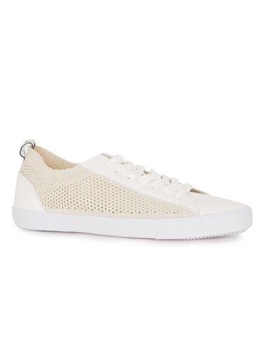 Topman Mens White Mesh Trainers